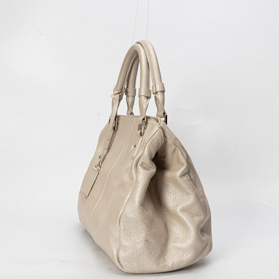 Jimmy Choo Gold Metallic Large Tote