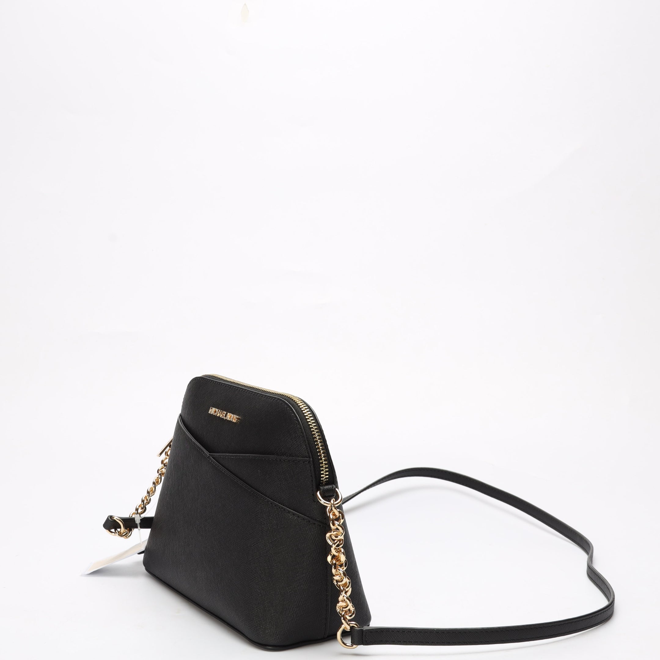 Michael Kors Jet Set Black Dome Crossbody Bag