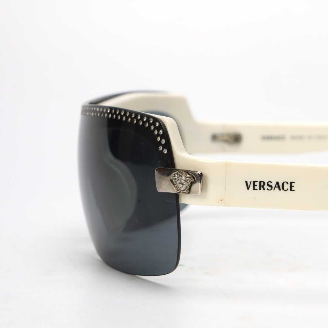 Versace Blue Lens Shield Sunglasses