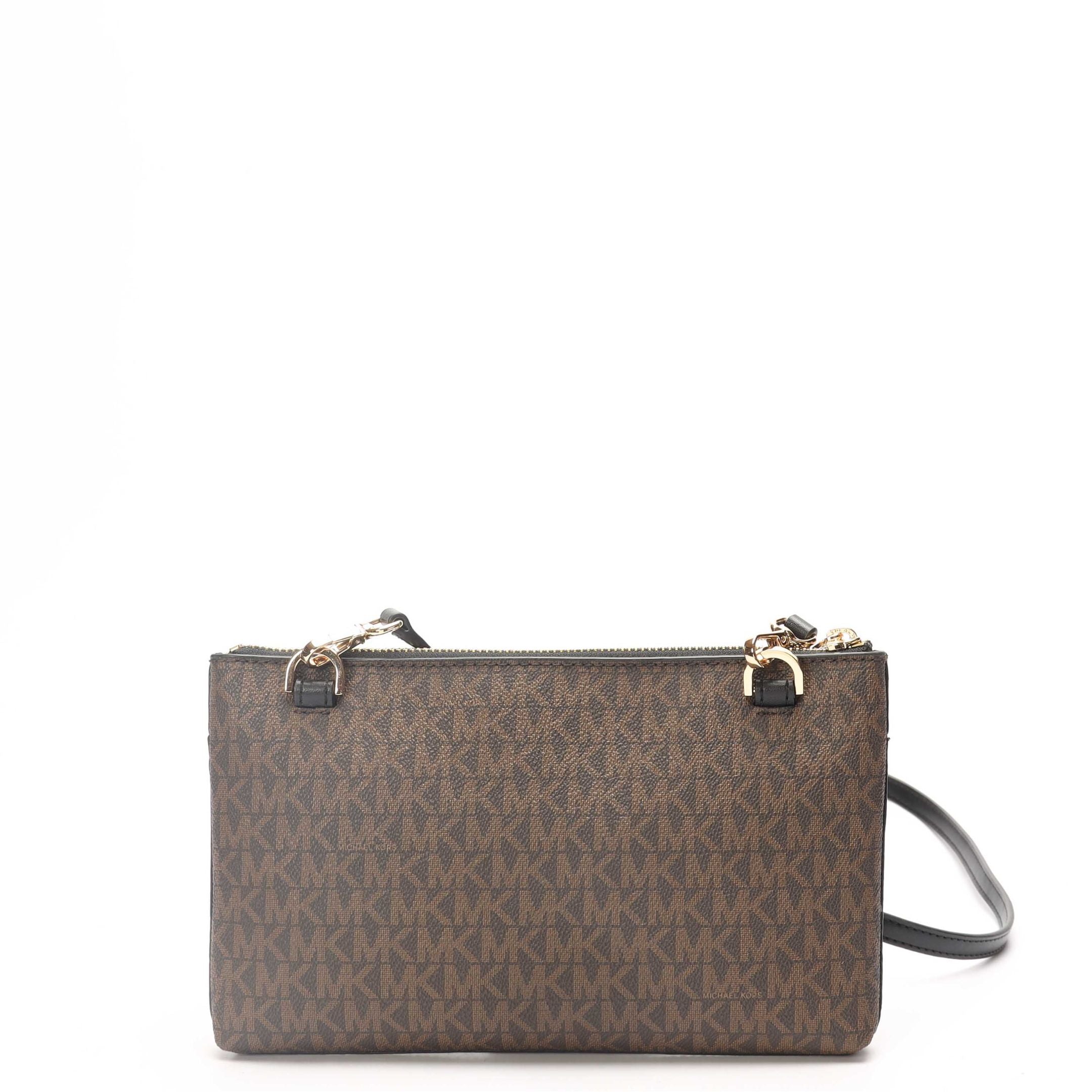 Michael Kors Brown Logo Crossbody Bag