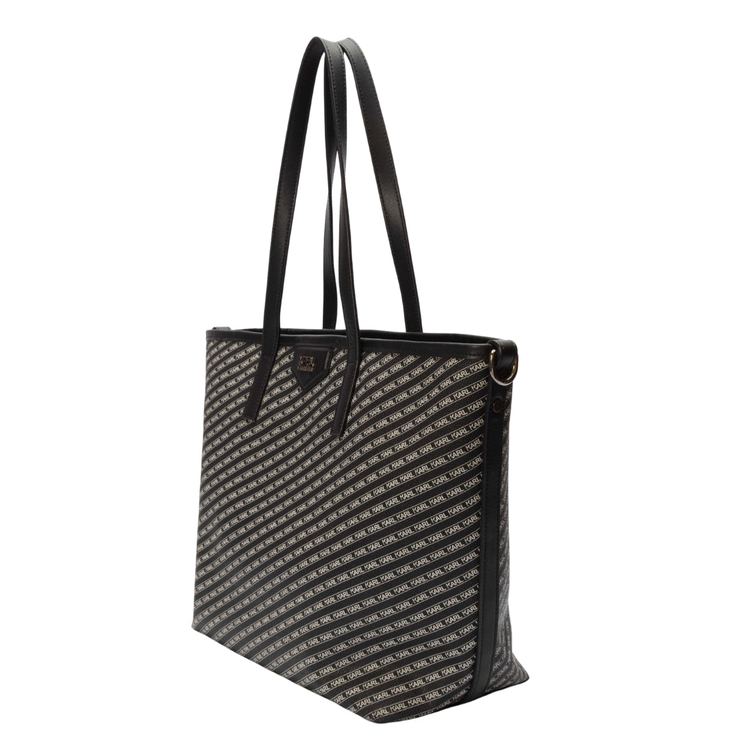 Karl Lagerfeld Coverstory Black Monogram Tote