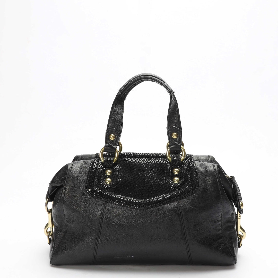 Coach Ashley Black Convertible Satchel