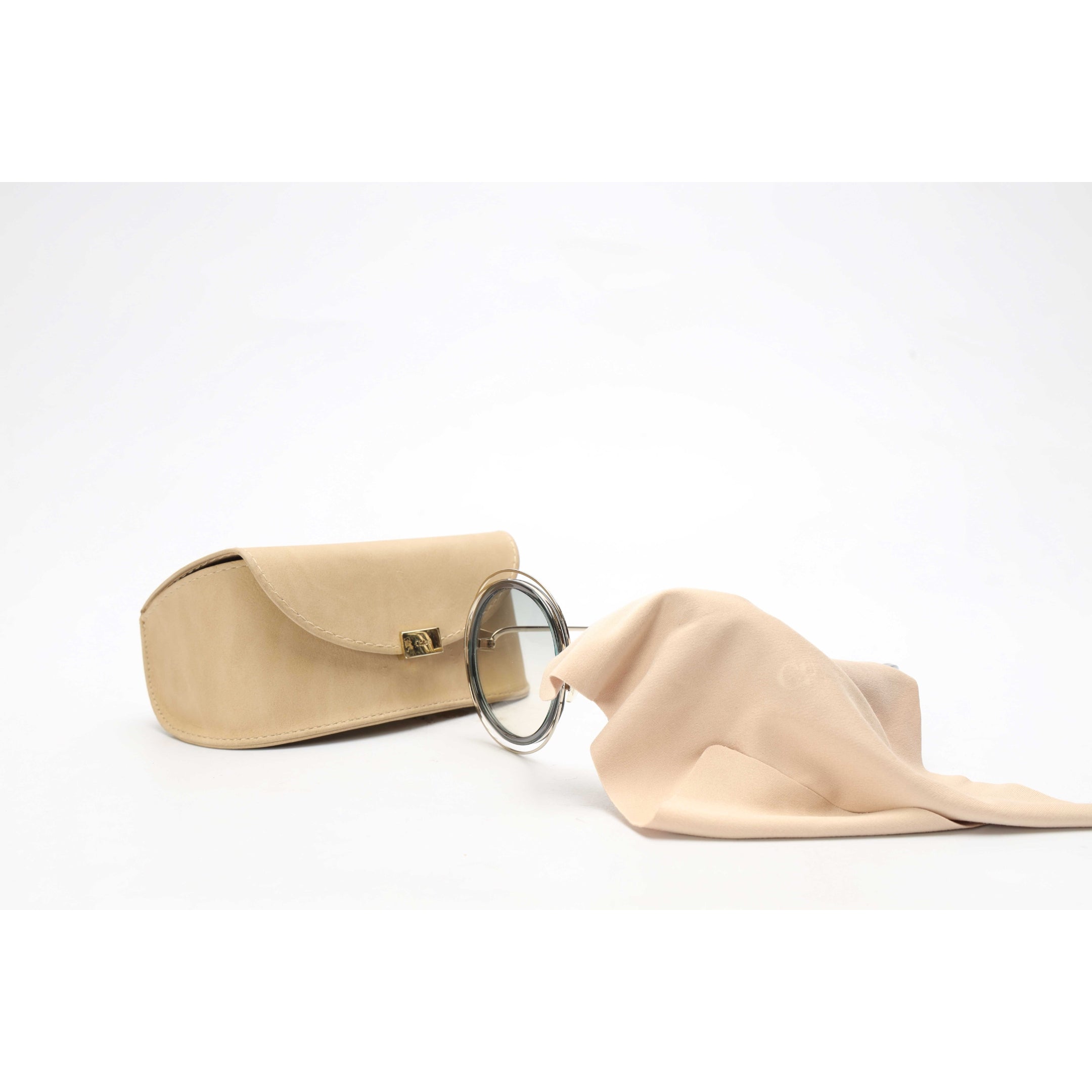 Chloe Gradient Carlina Round Sunglasses