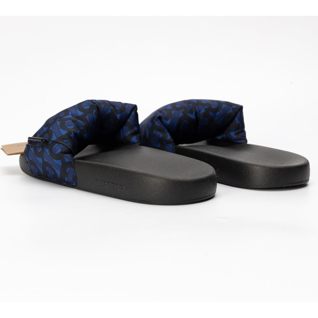 Burberry Furley Puff Royal Blue Sliders