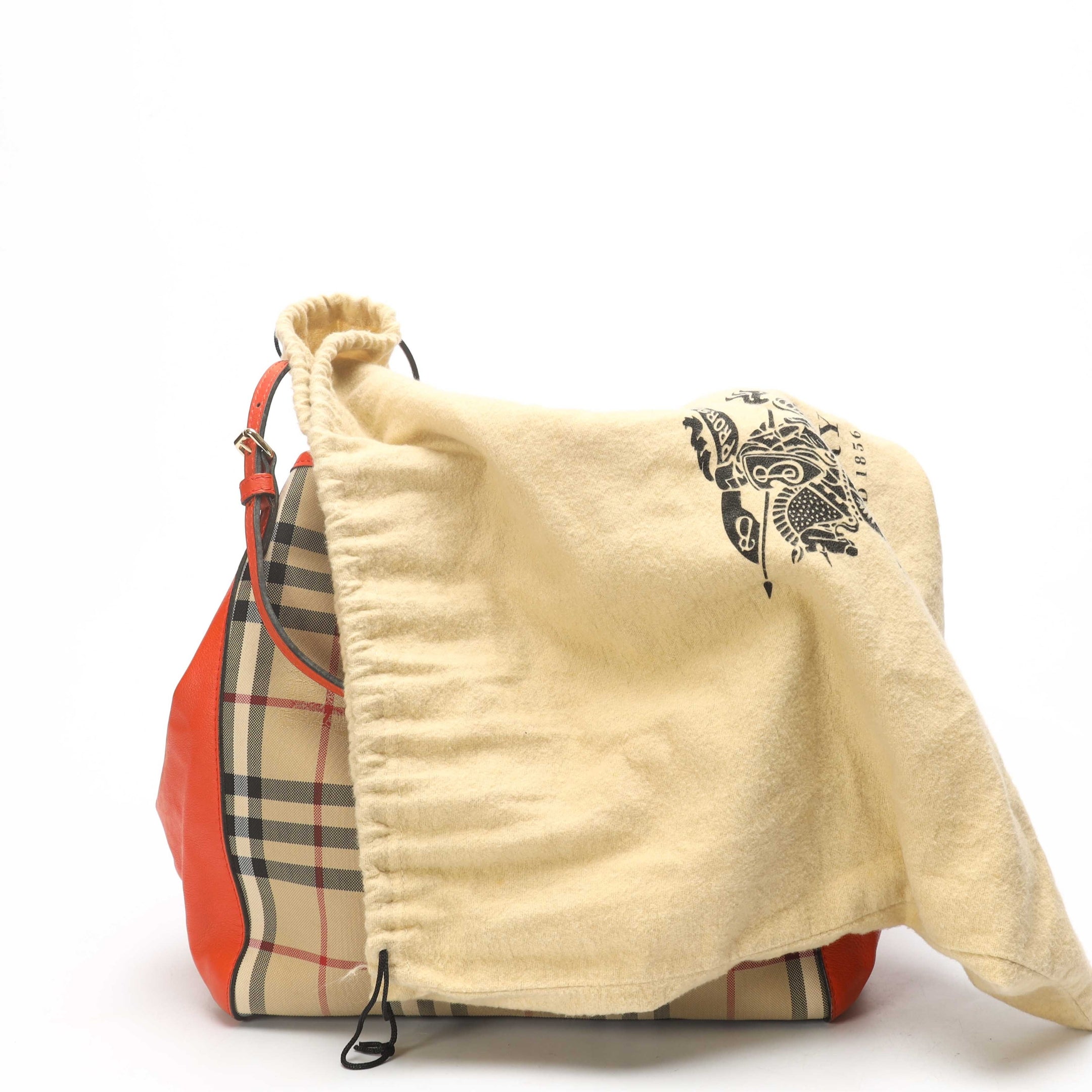 Burberry Red Horseferry Check Canvas Canterbury Tote