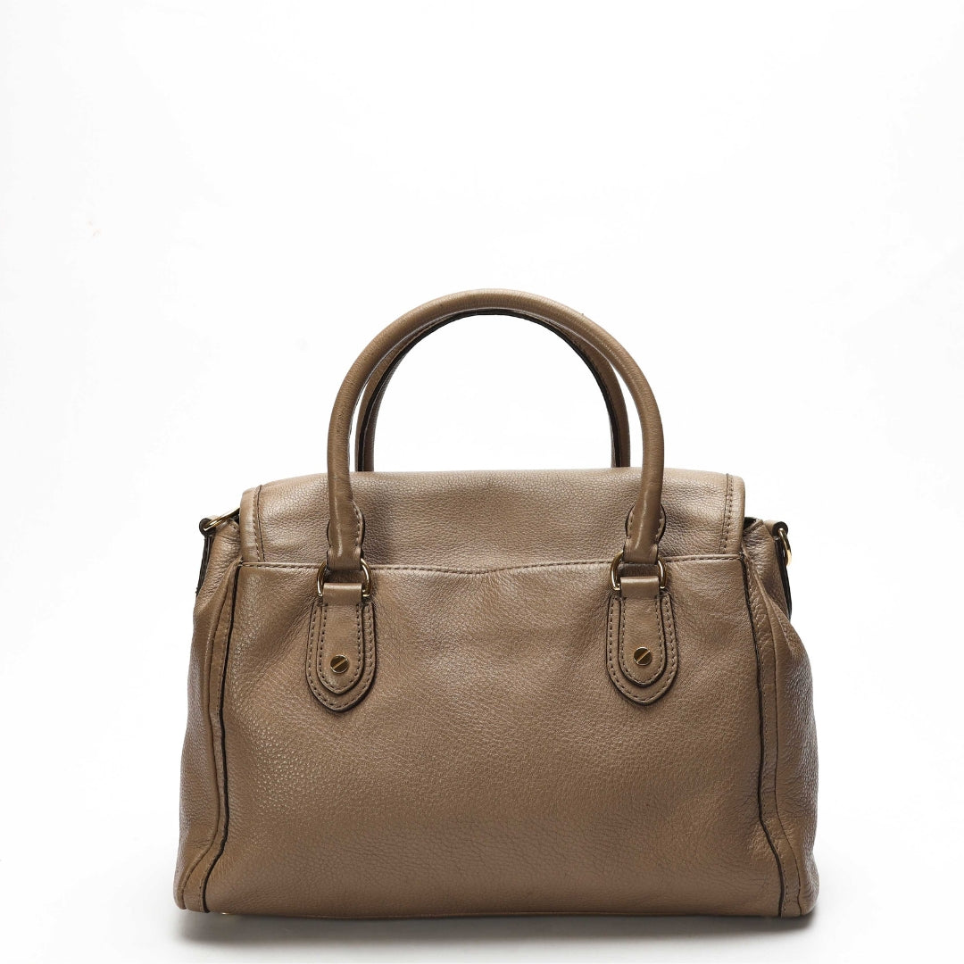 Michael Kors Margo Beige Satchel Sling