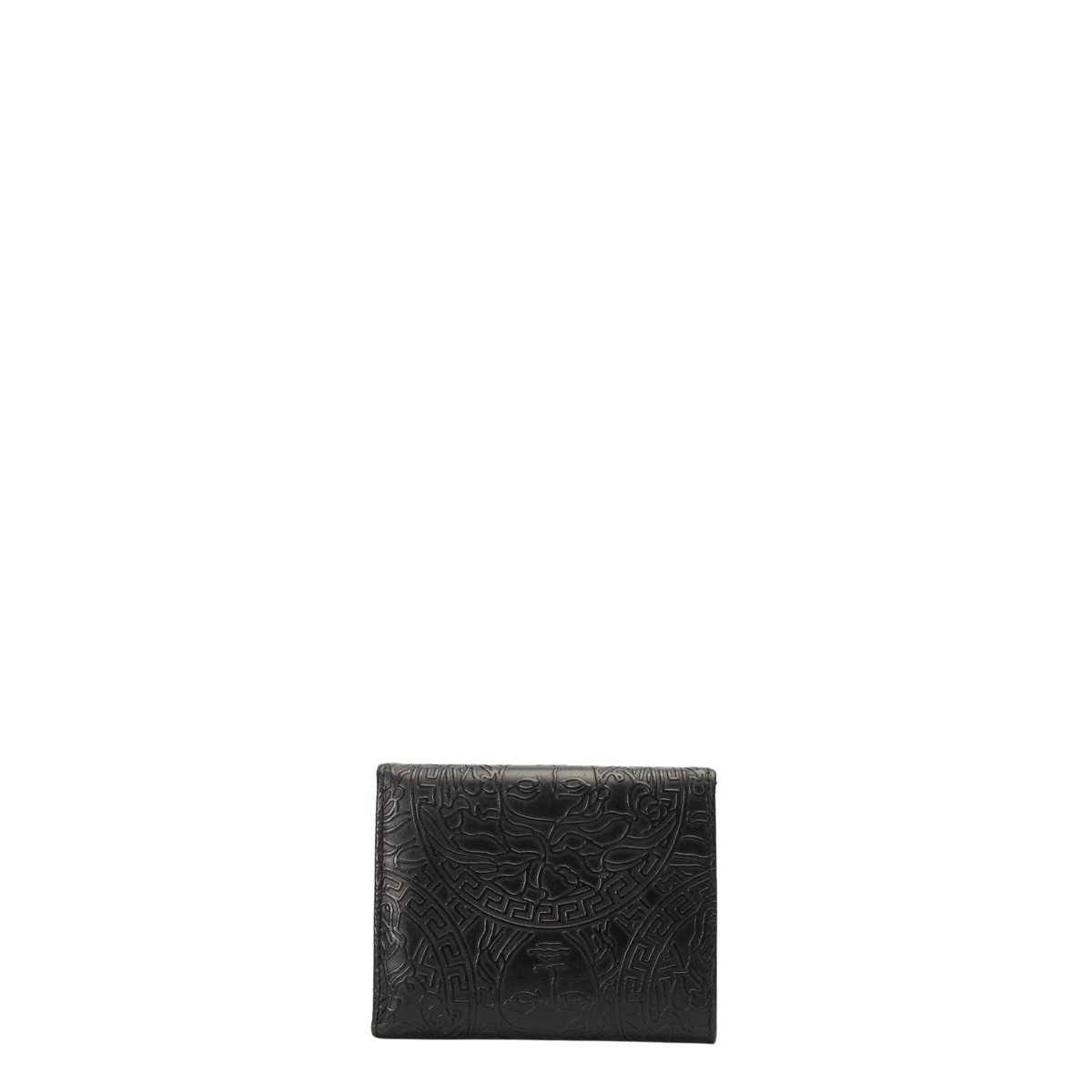 Versace Medusa Black Trifold Wallet
