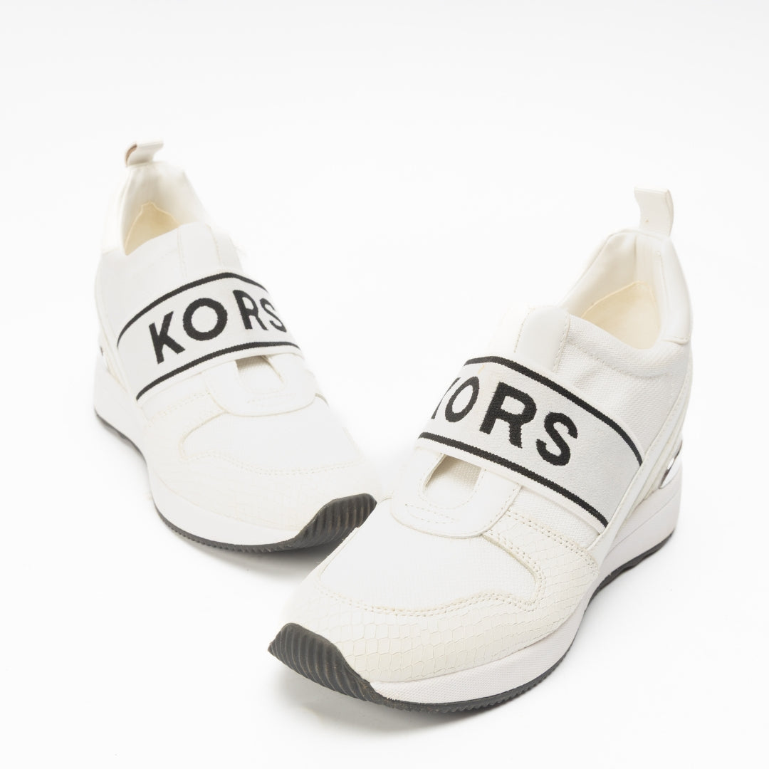 Michael Kors Maven Mixed Media Slip On Trainer