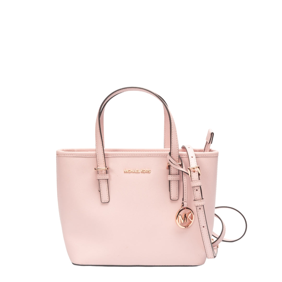 Michael Kors Jet Set Pink Travel Convertible Tote