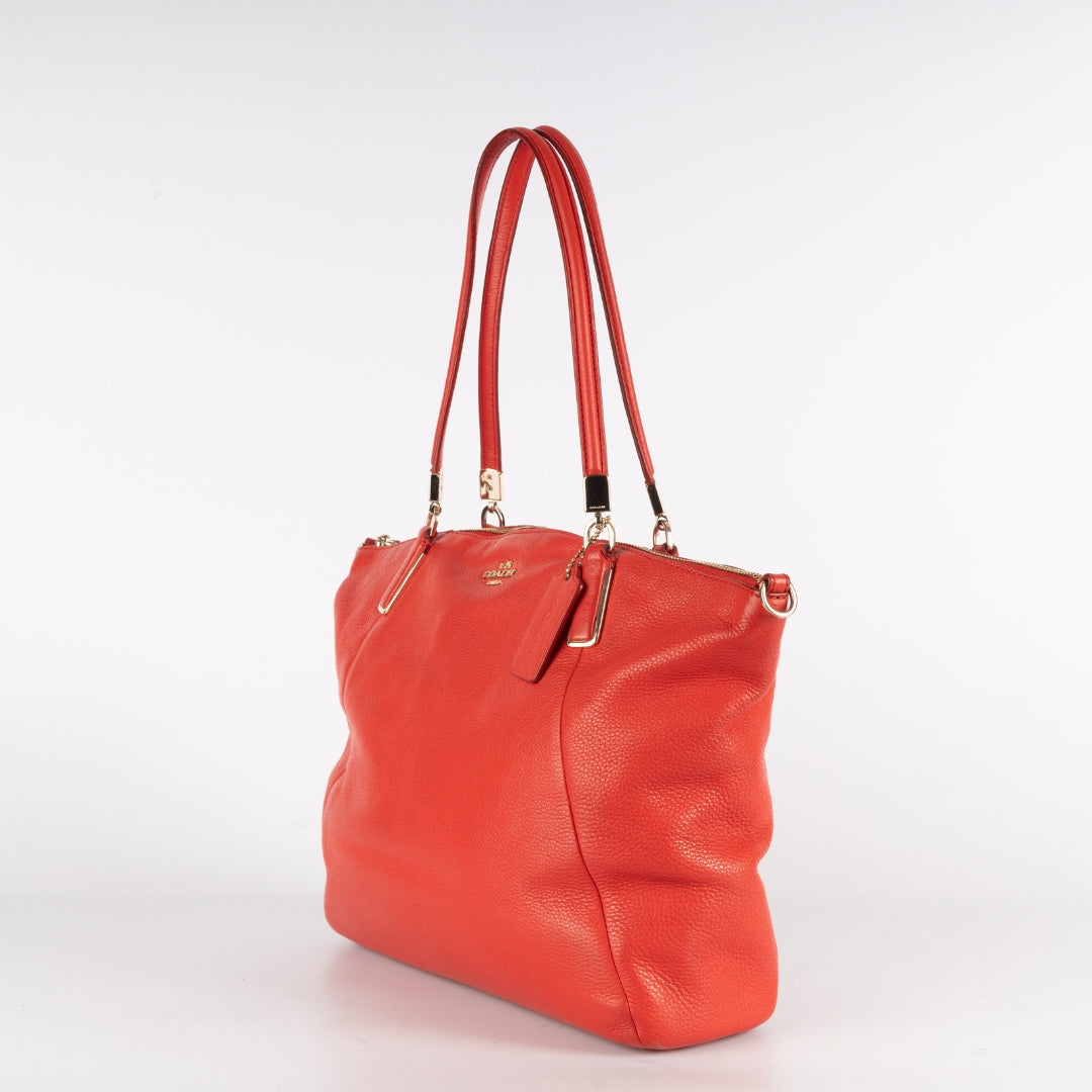 Coach Madison Kelsey Pebble Leather Shoulder Bag