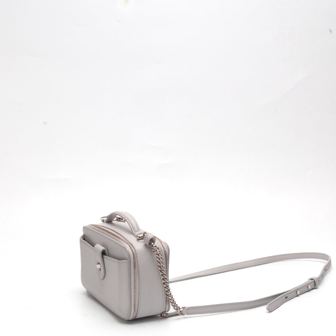 Kate Spade Essential Grey Double-Zip Crossbody Bag