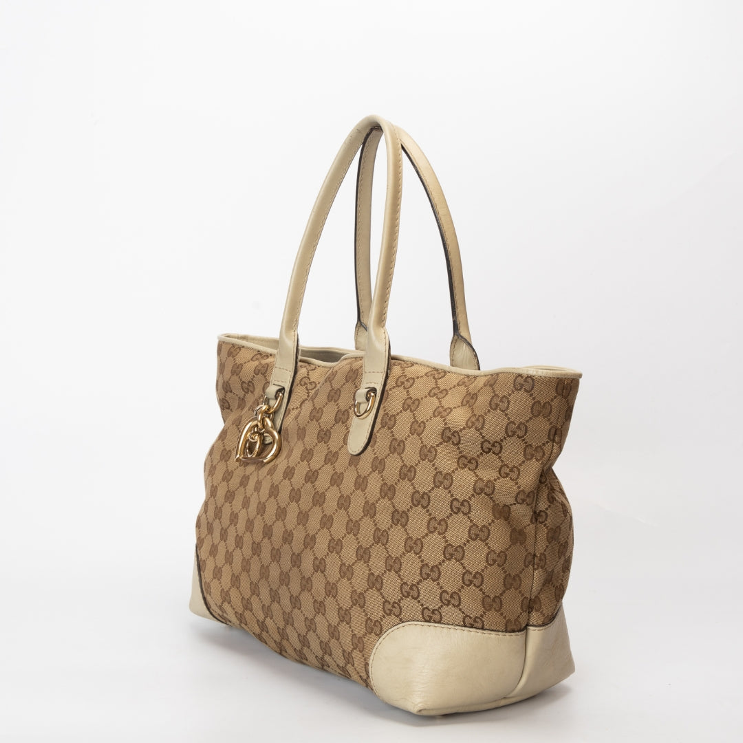 Gucci GG Canvas Heartbit Tote