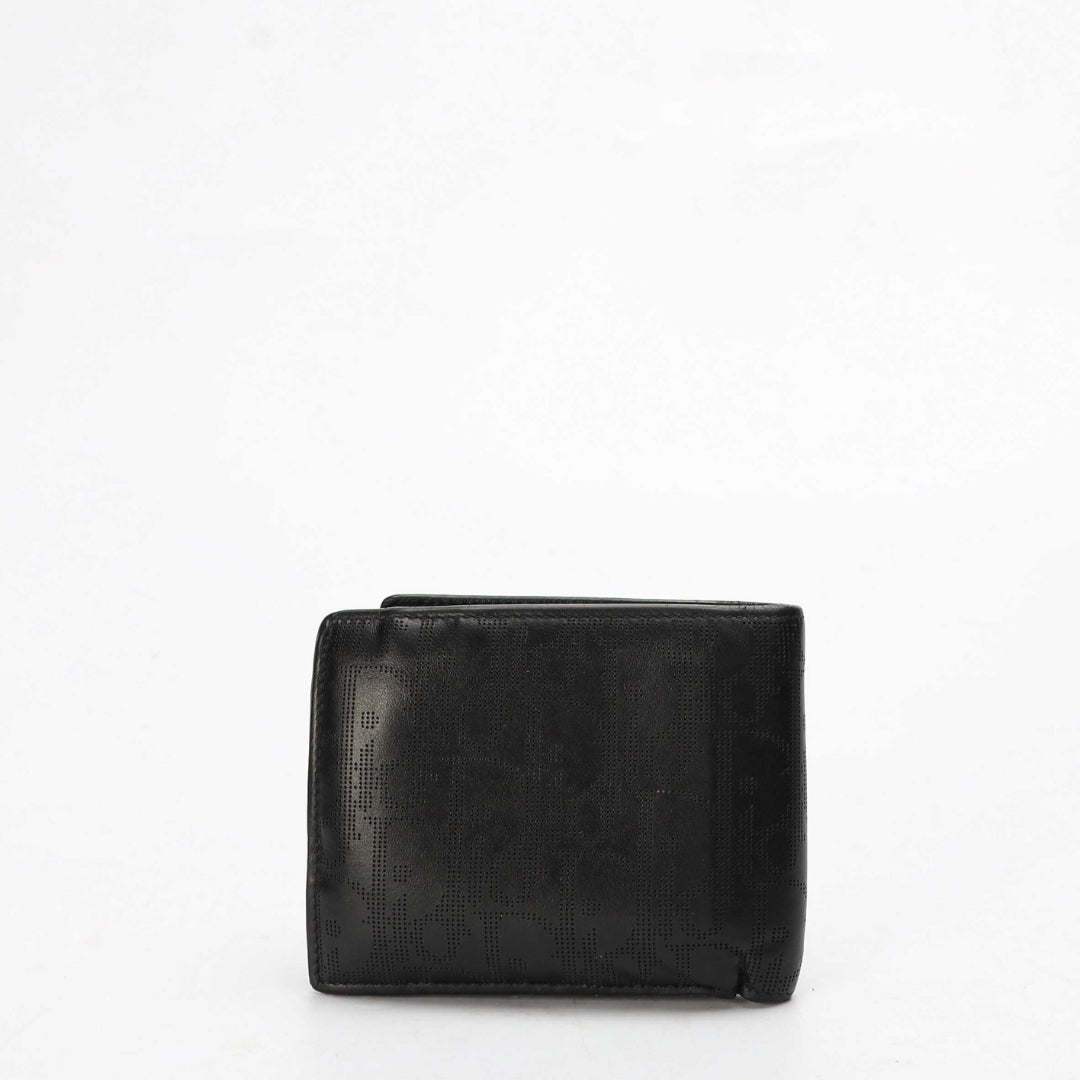 Dior Black Oblique Galaxy Leather Wallet