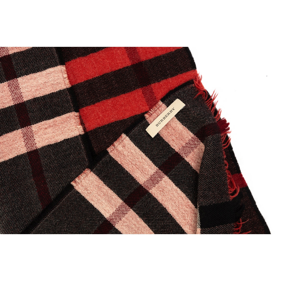 Burberry Red Cashmere Scarf