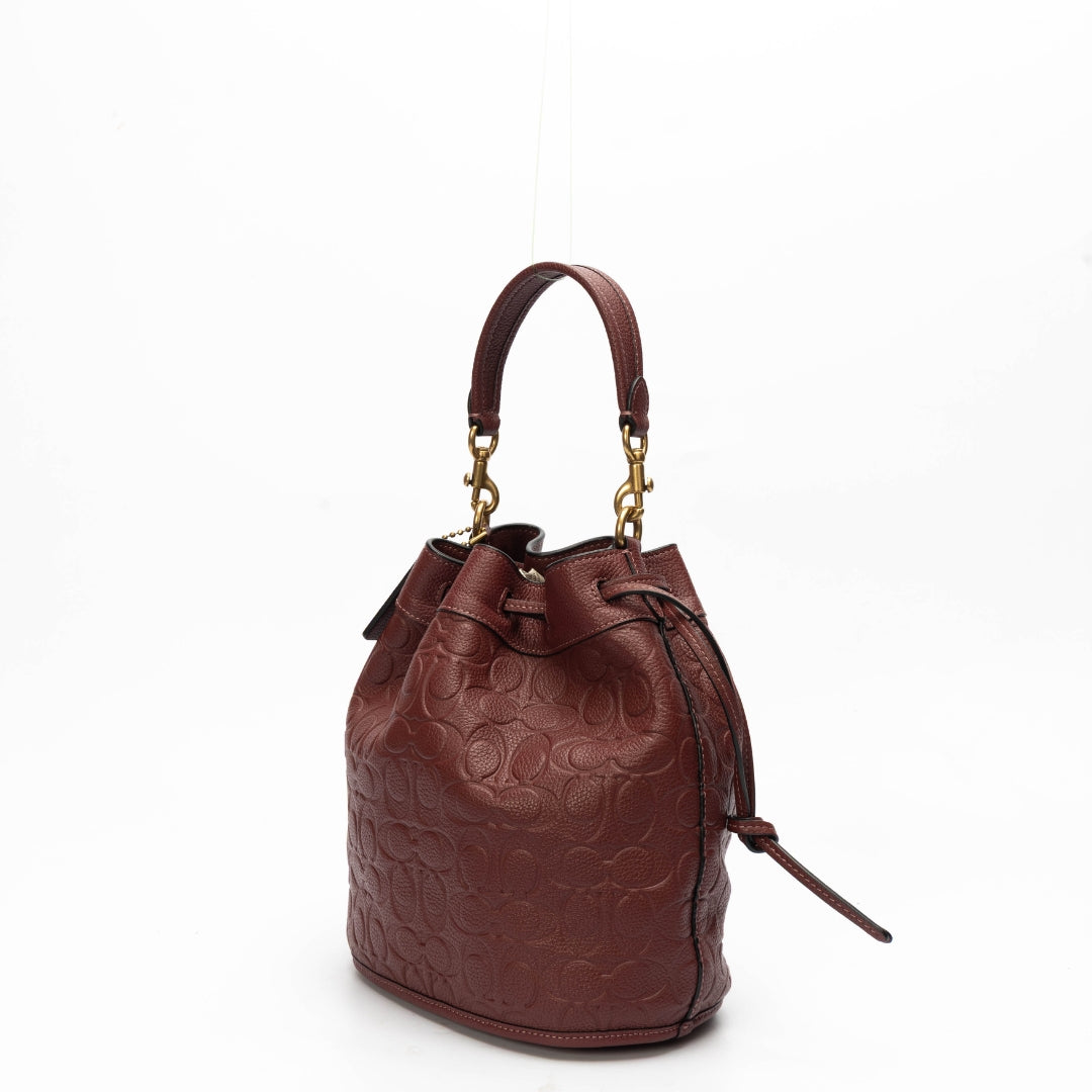 Coach Field Bucket Bag in Signature Leather