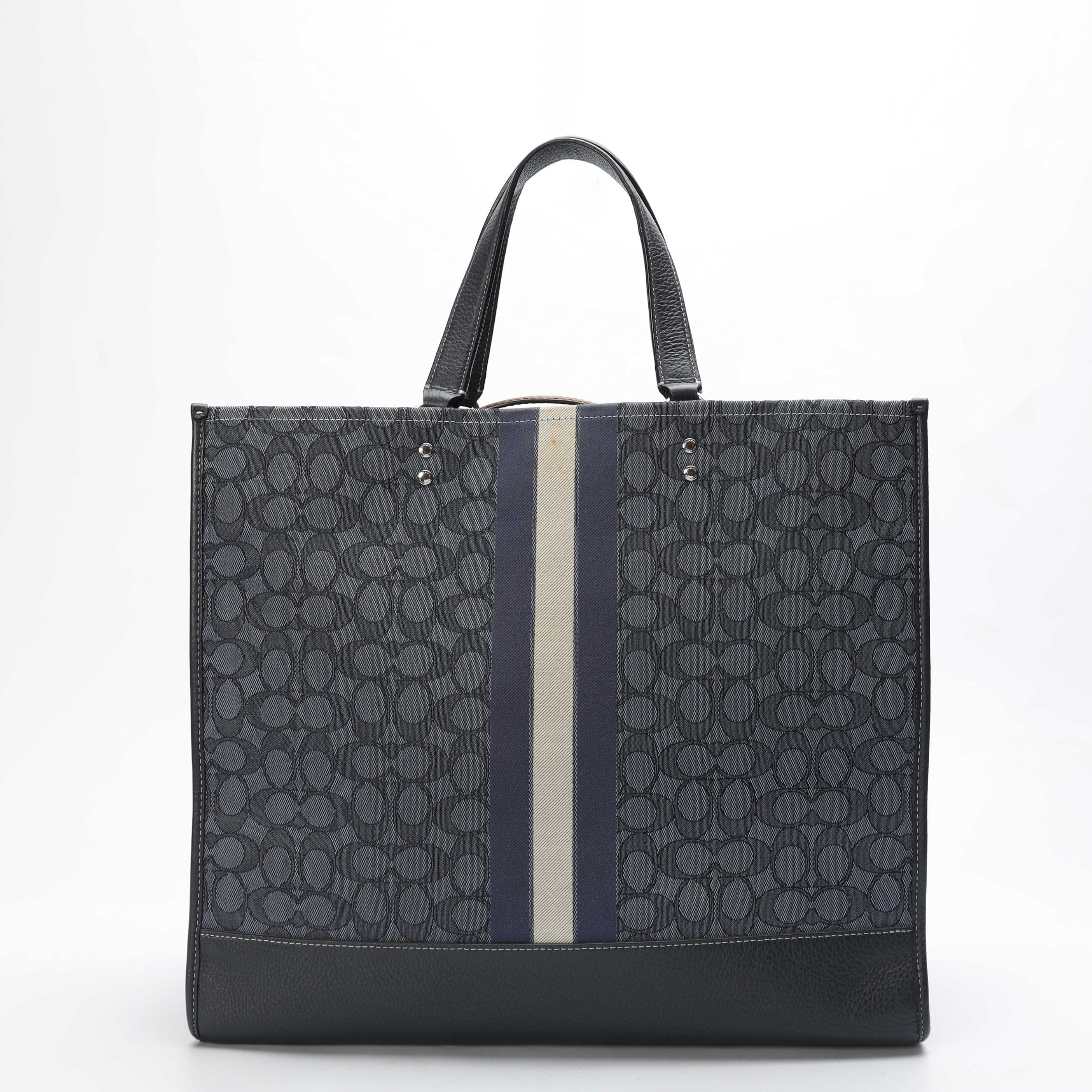 Coach Dempsey 40 Navy Tote Bag