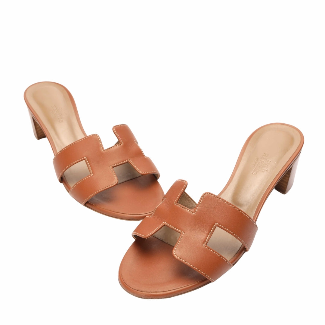 Hermes Golden Brown Oasis Sandal
