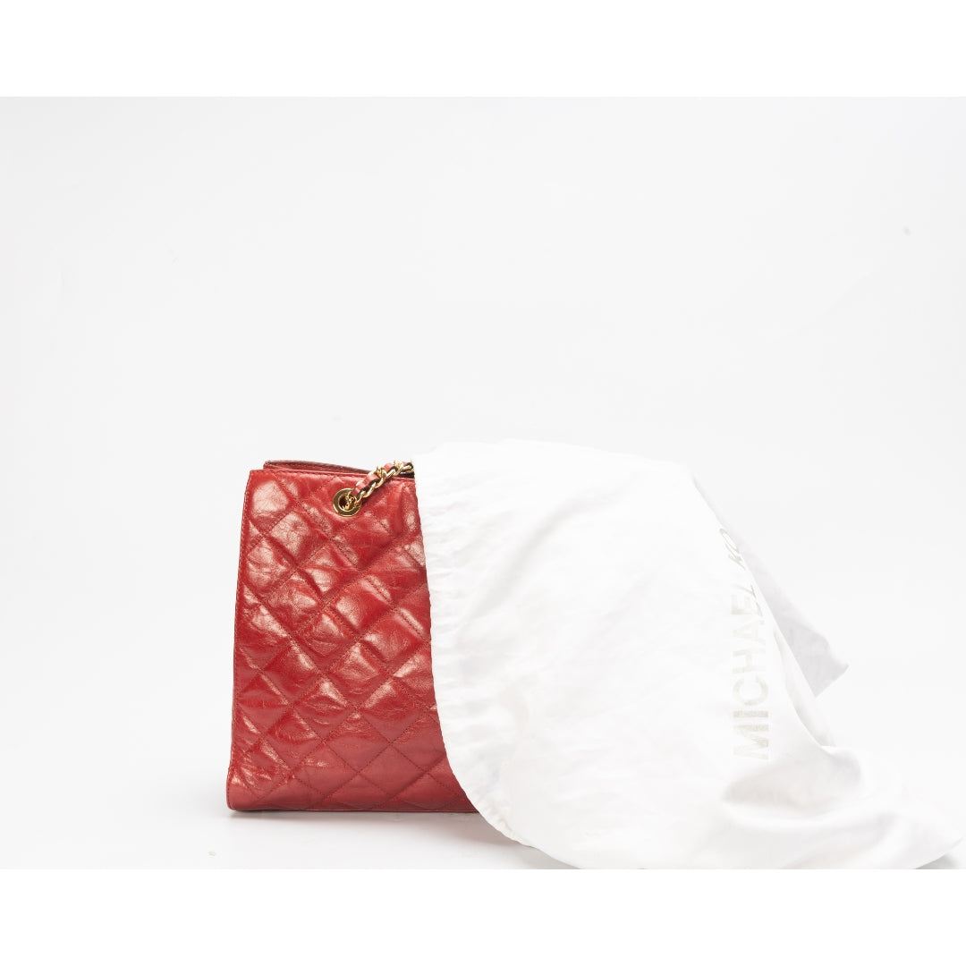 Michael Kors Susan Medium Quilted Leather Tote Bag
