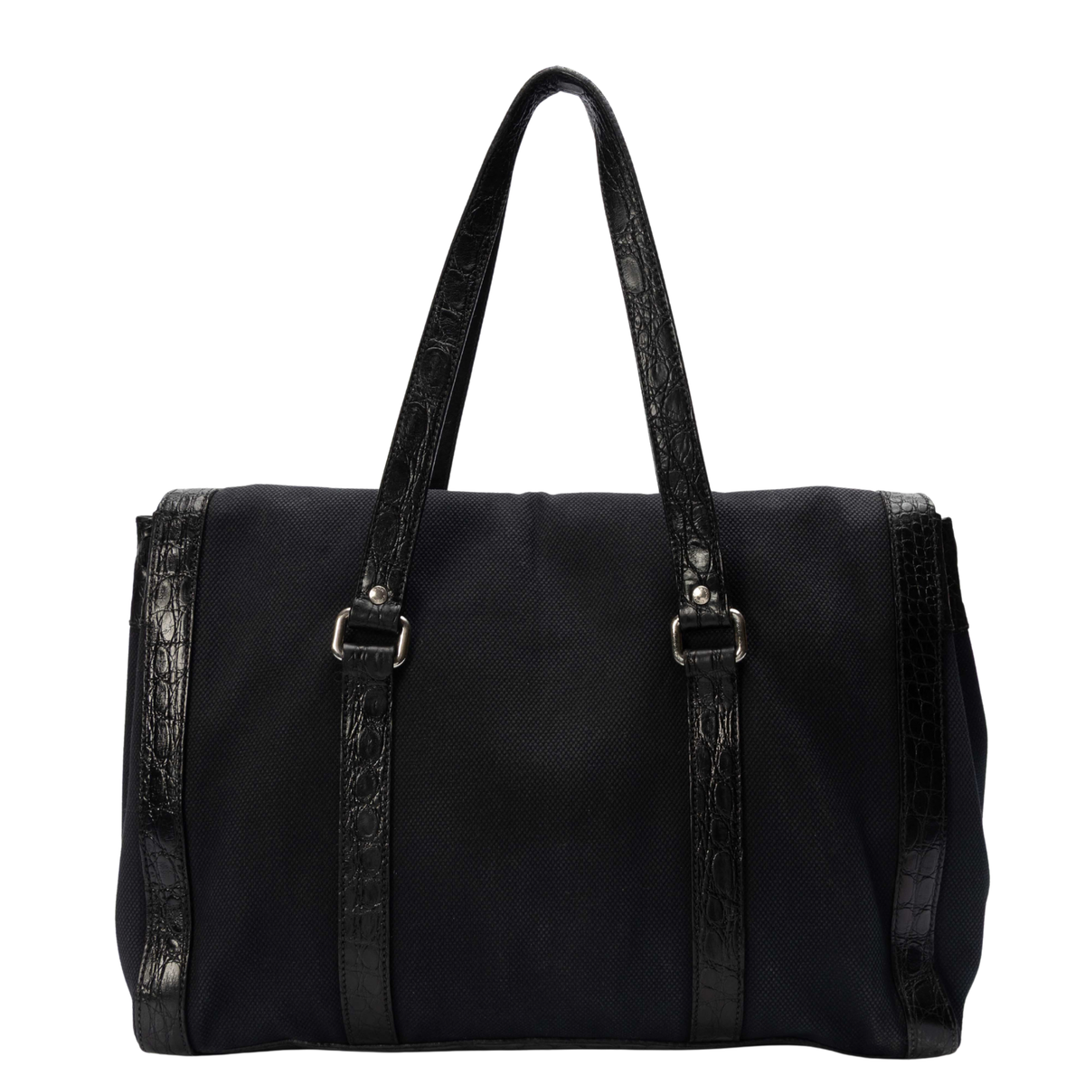 Prada Black Buckle Tote