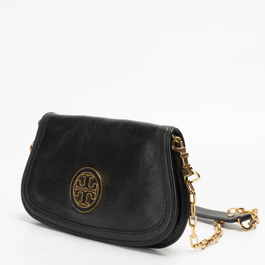 Tory Burch Black Leather Amanda Crossbody Bag