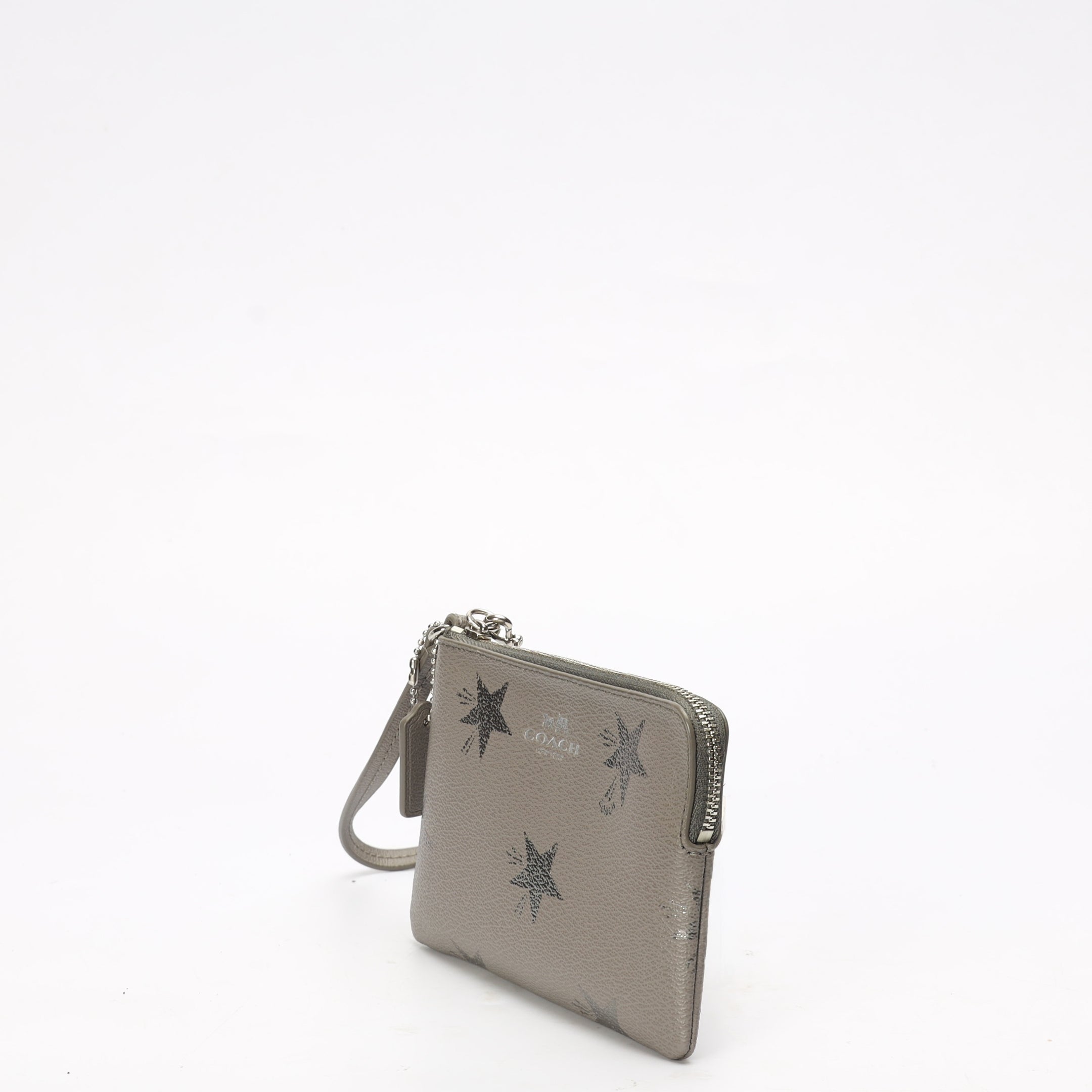 Coach Grey Star Print Small Wallet