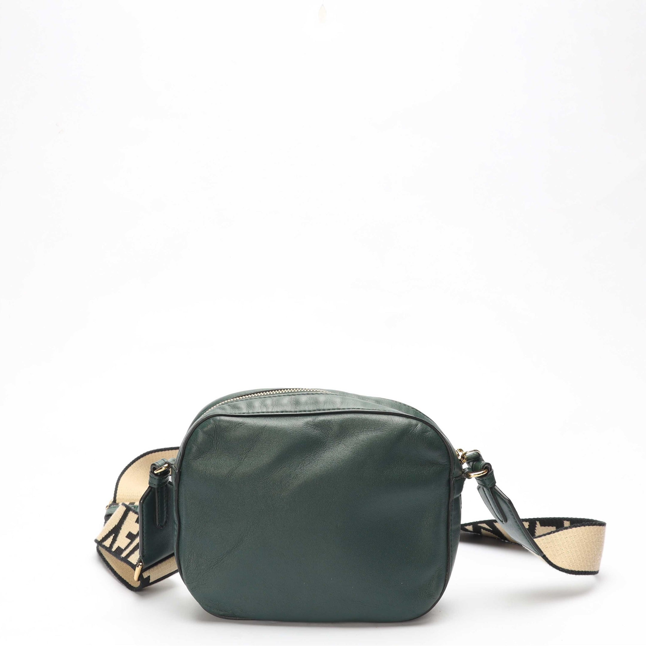 Stella Mccartney Green Grainy Small Camera Bag