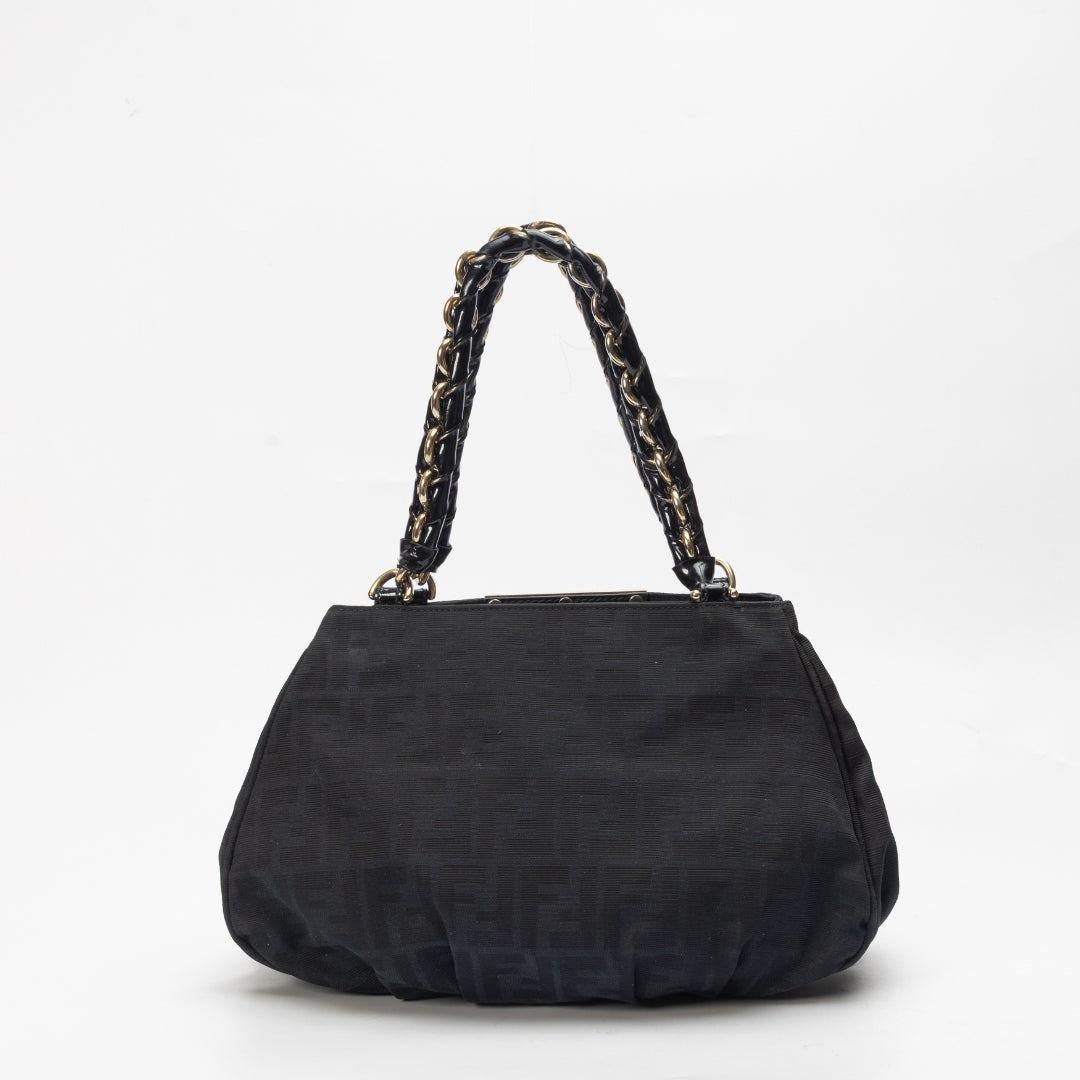 Fendi Zucca Mia Chain Shoulder Bag