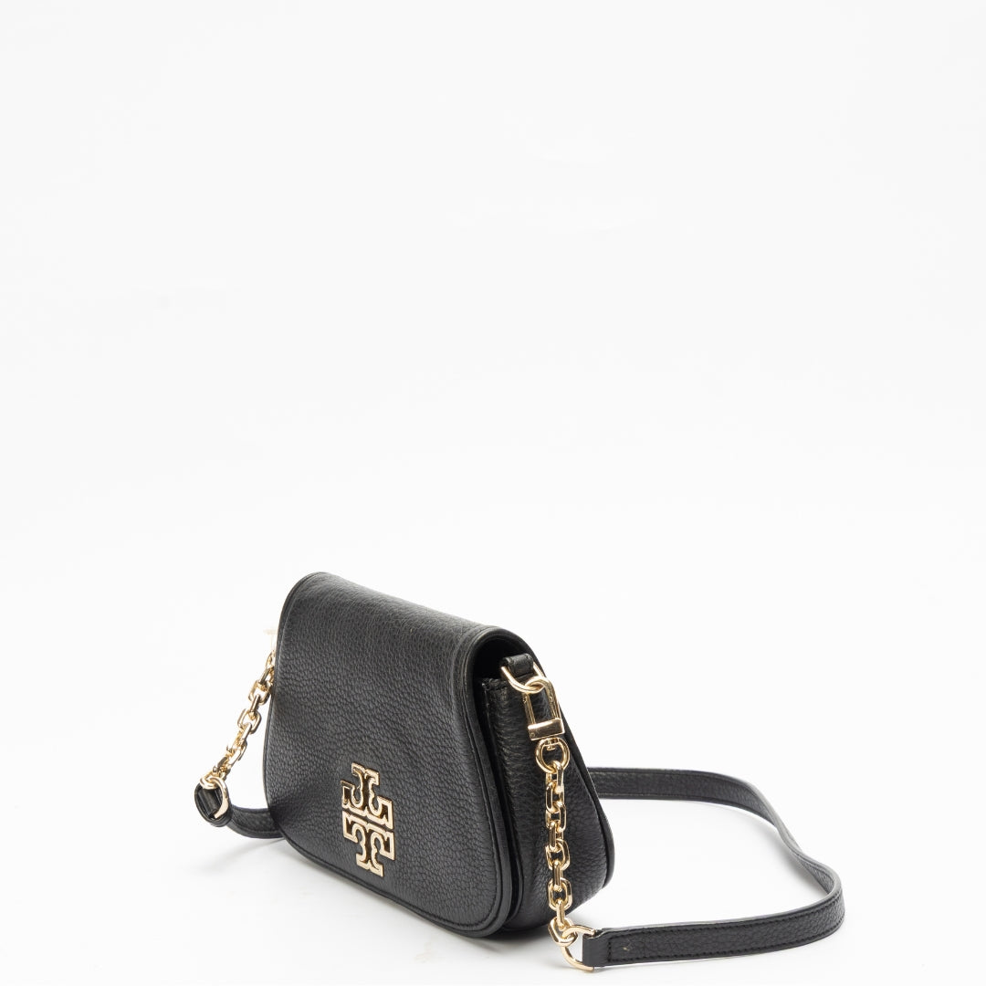Tory Burch Britten Black Leather Crossbody Bag