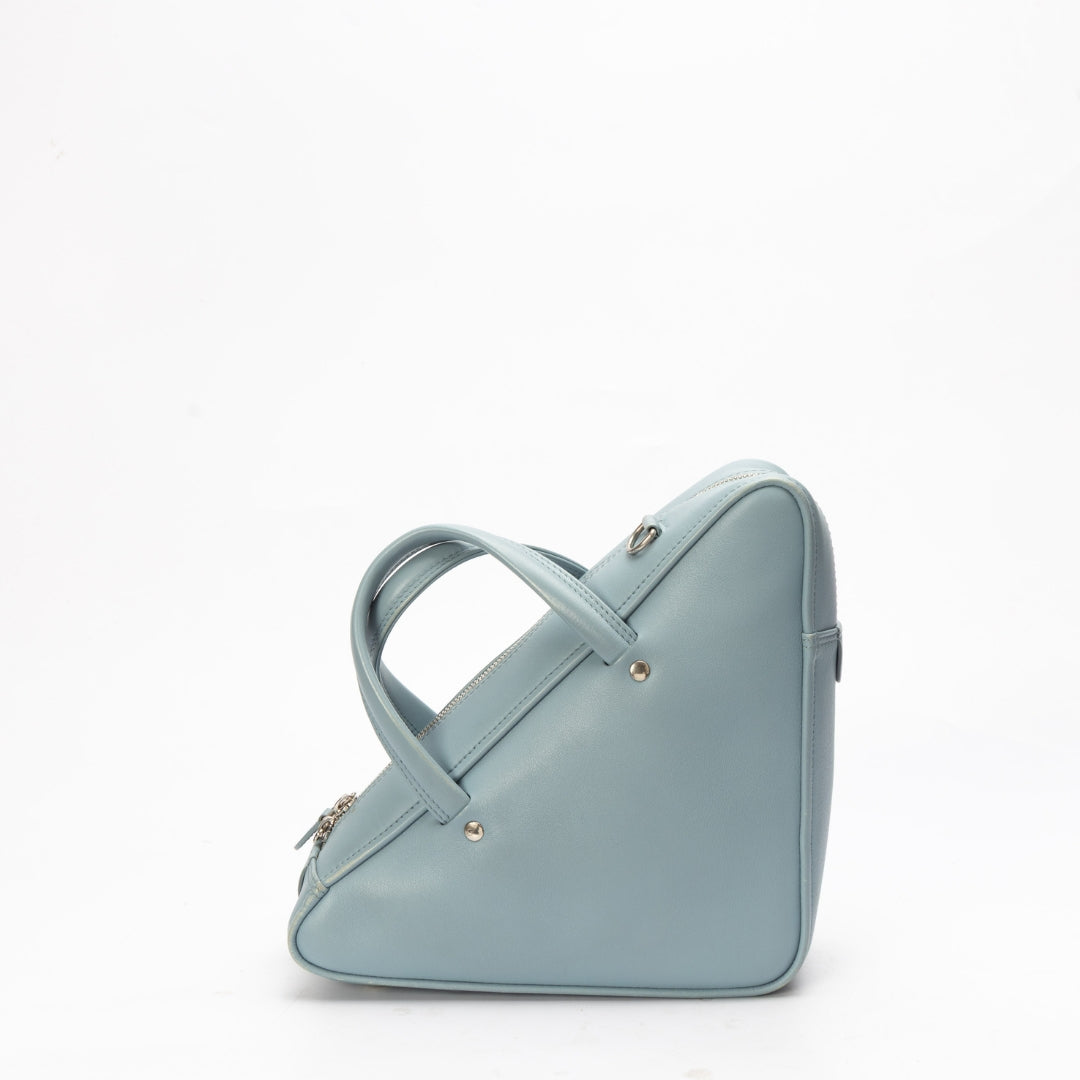 Balenciaga Blue Duffle Triangle Crossbody Bag