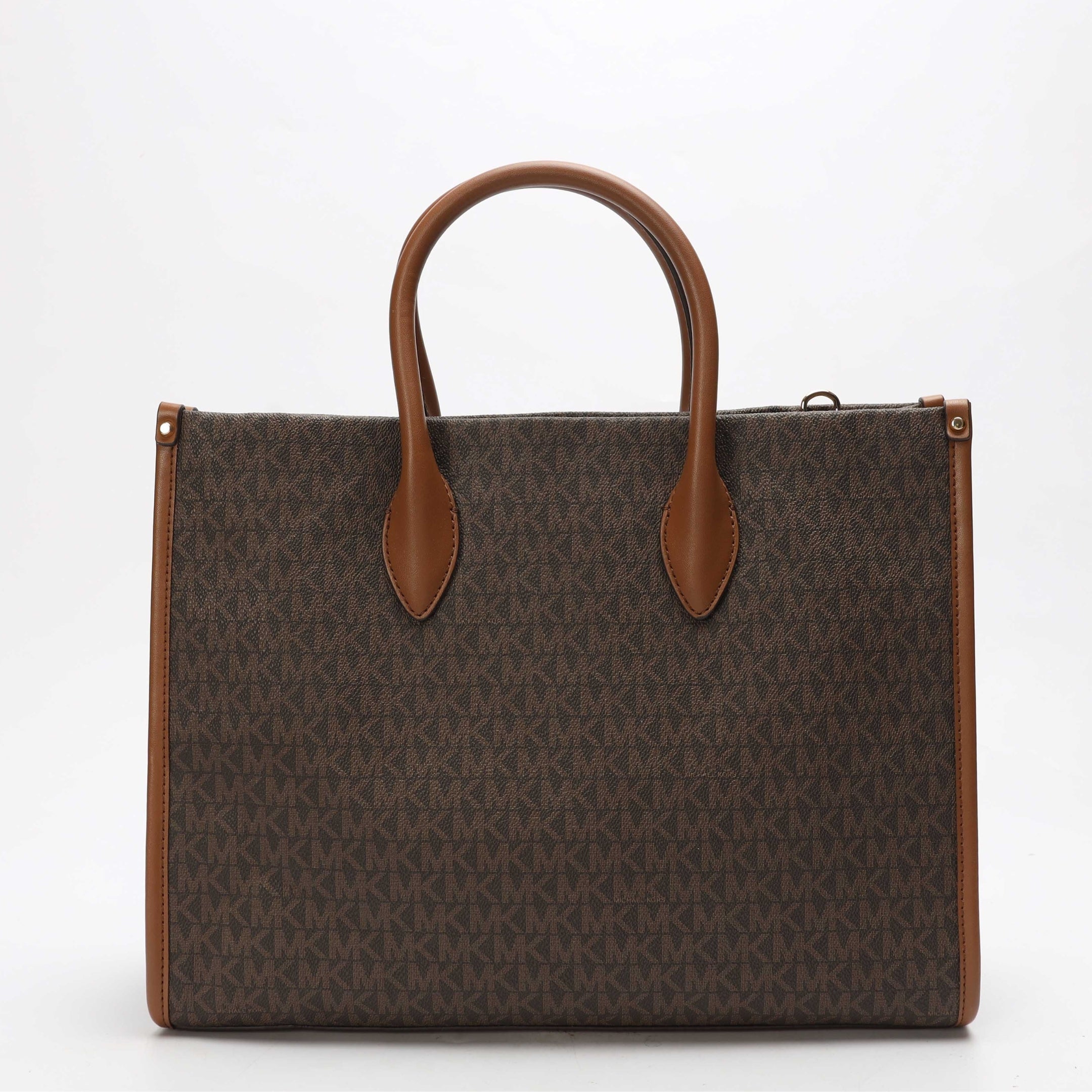 Michael Kors Mirella Brown Logo Tote