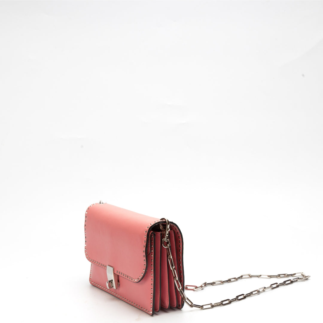 Valentino Garavani Vitello Rockstud Cabana Shoulder Bag