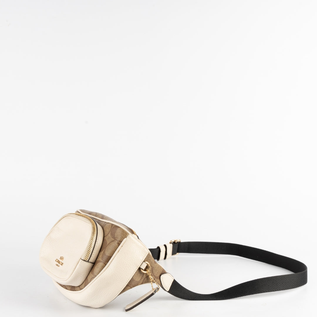 Coach Court Signature Canvas Belt Bag