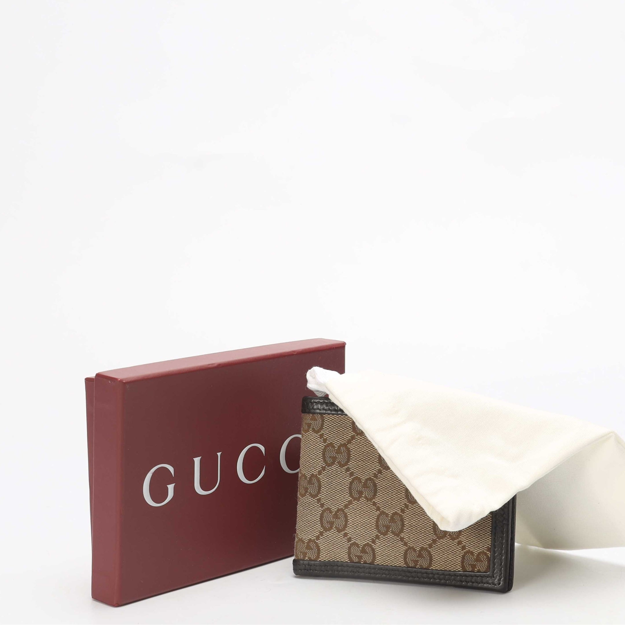 Gucci Beige GG Canvas Dollar Bifold Wallet