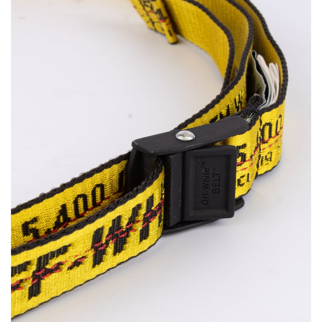 Off-White Yellow/Black Nylon Classic Industrial Belt