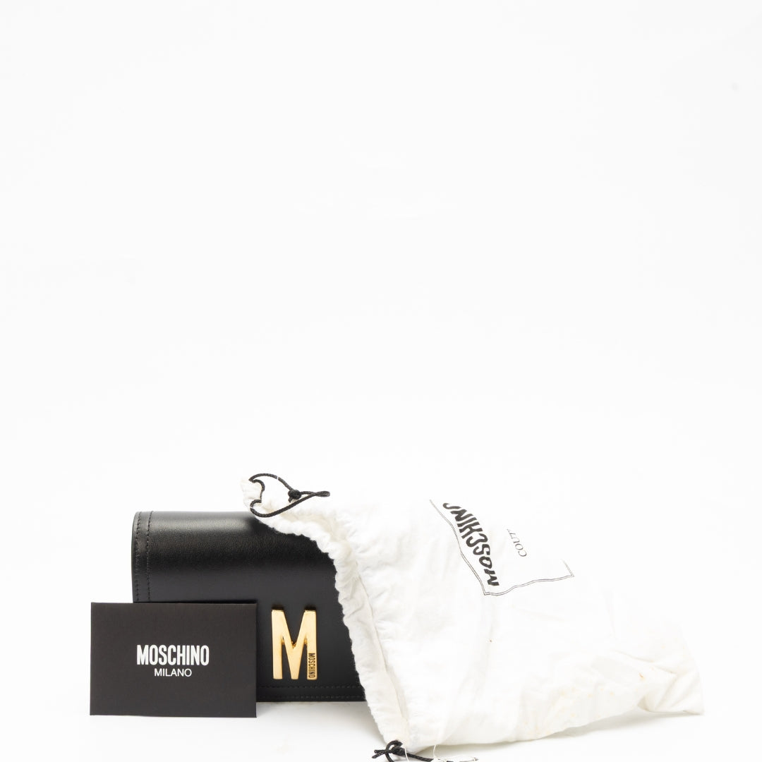 Moschino Mini M Logo Wallet on Chain