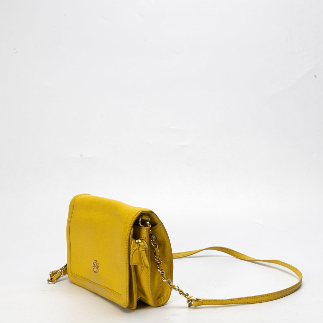 Tory Burch Yellow Landon Crossbody Bag