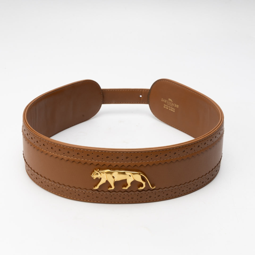 Sabyasachi Royal Bengal Tiger Brown Wide Belt