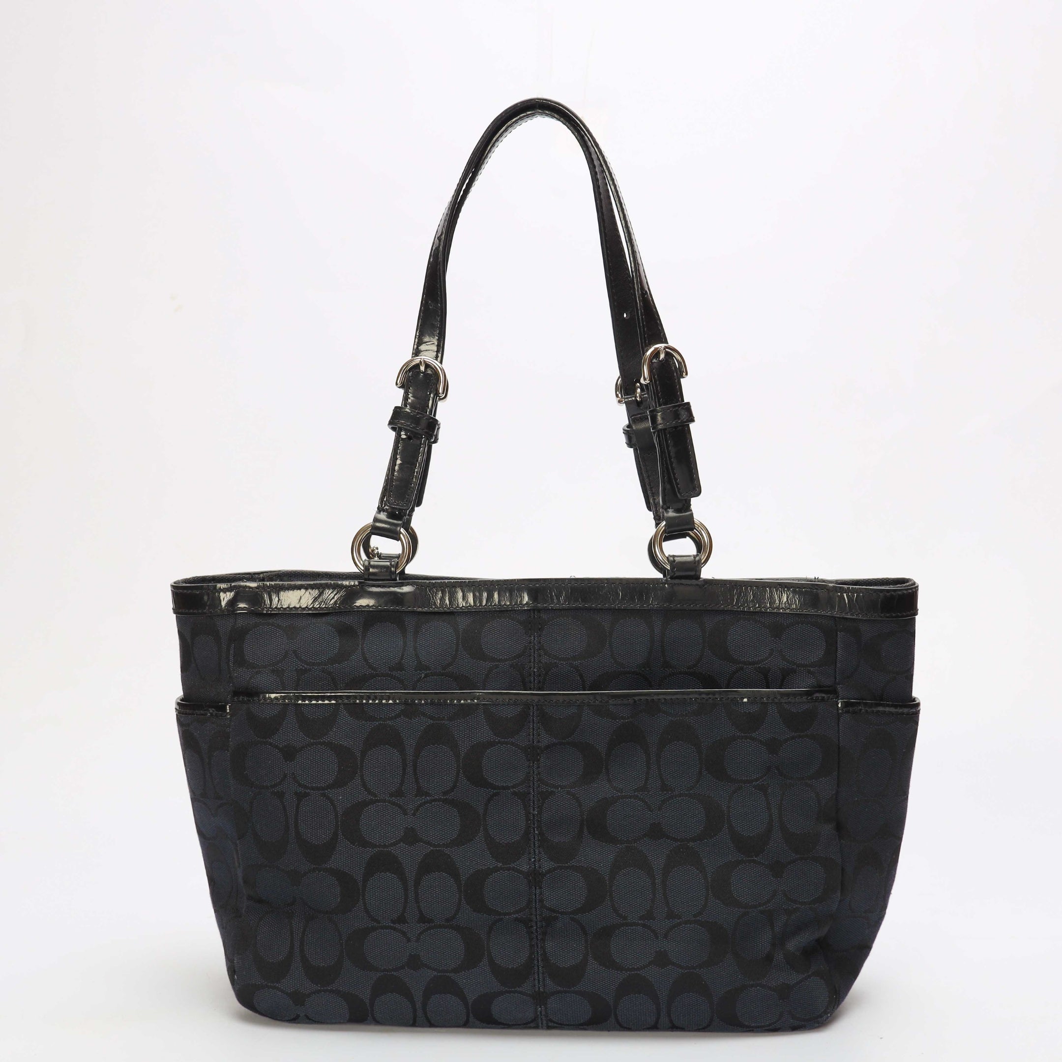 Coach Black Monogram Gallery Tote