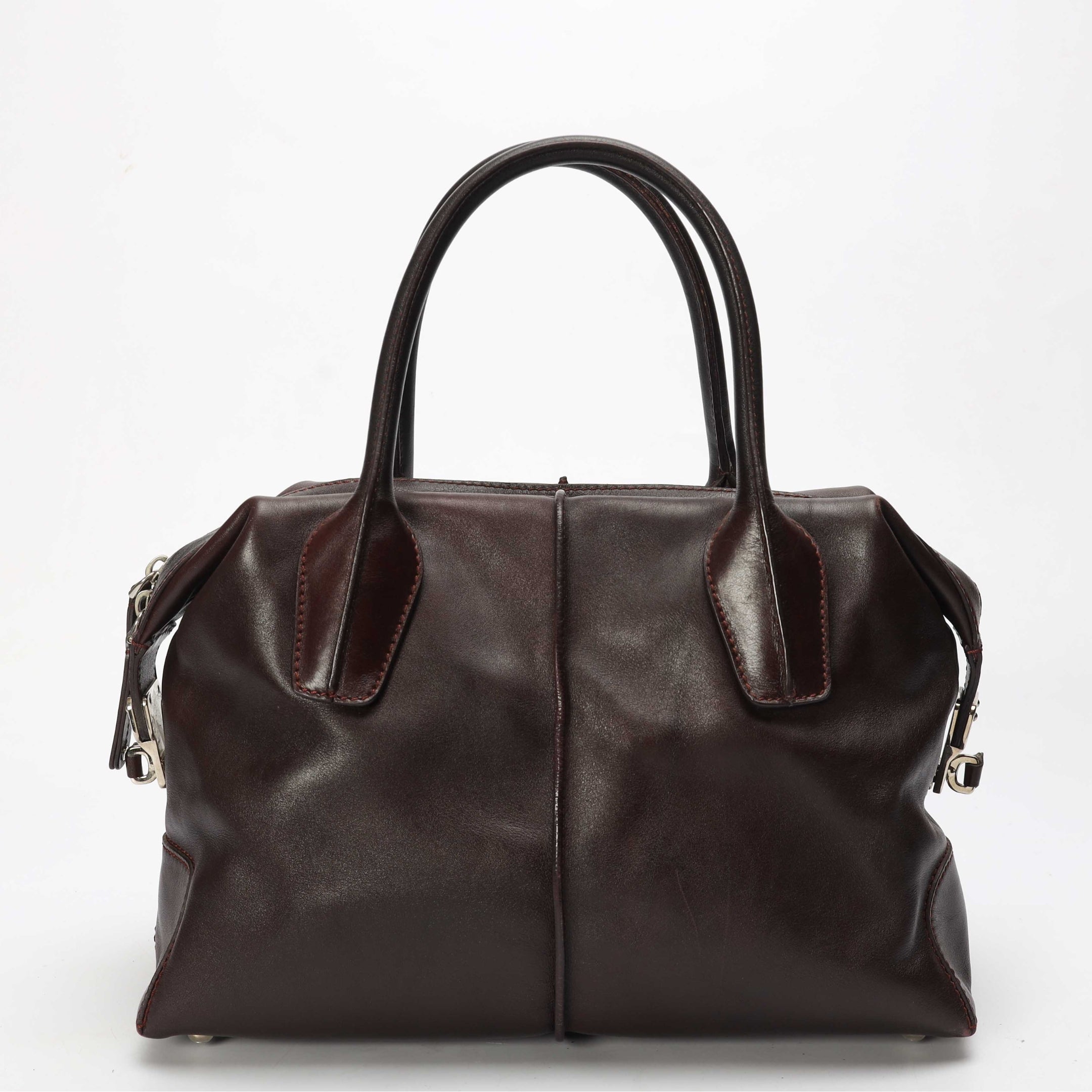 Tod's Dark Brown D Cube Bowler Bag