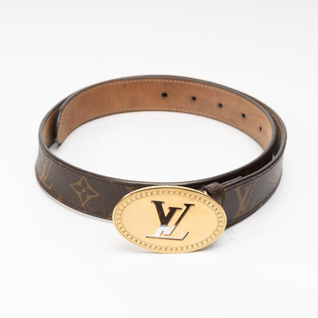 Louis Vuitton Monogram Cut Oval Waist Belt