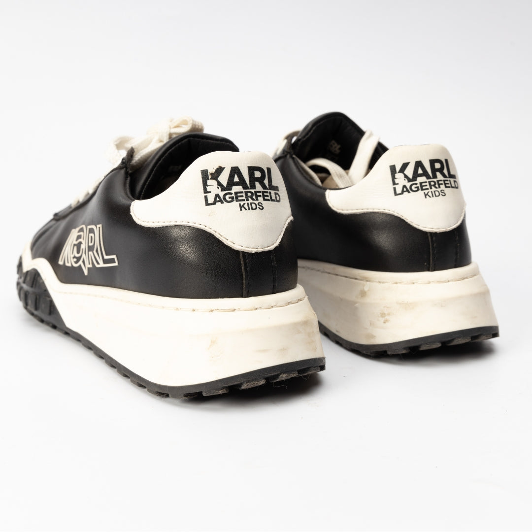 Karl Lagerfeld Leather Lace-up Trainers Sneakers