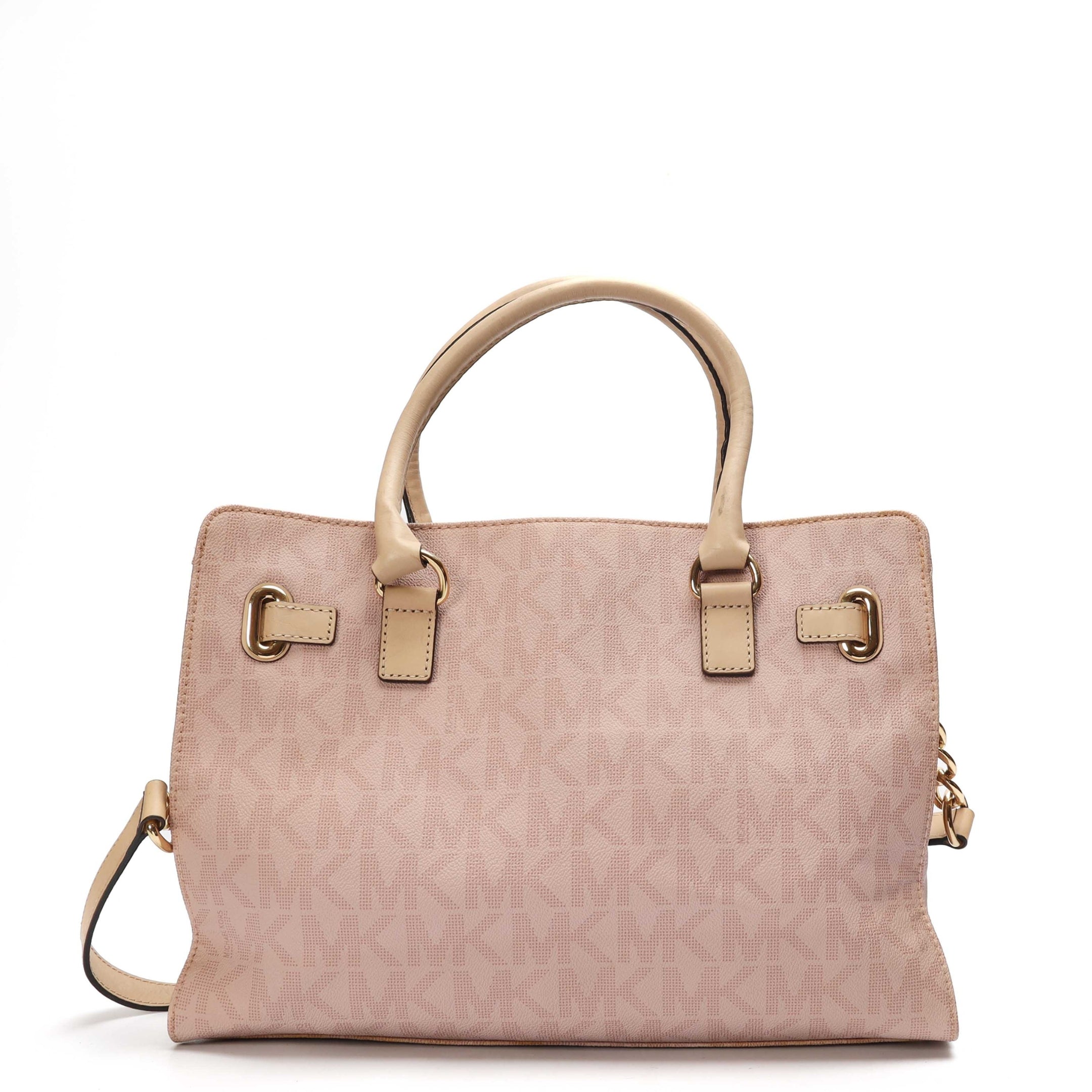 Michael Kors Hamilton Pink Logo Satchel
