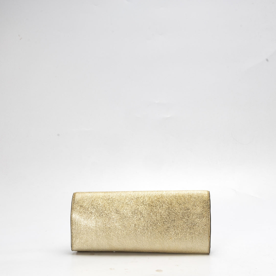 Tory Burch Metallic Gold Clutch
