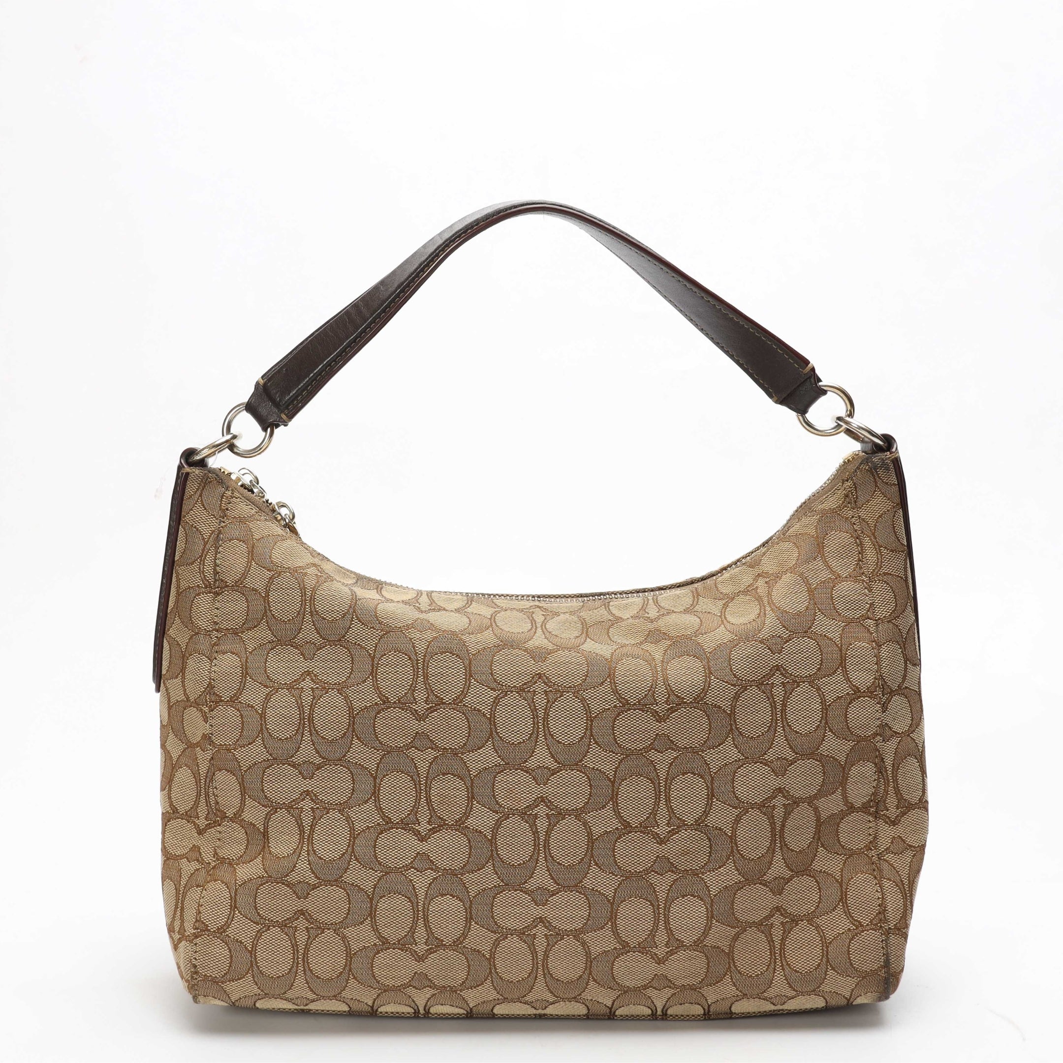 Coach Celeste Beige Canvas Hobo Bag