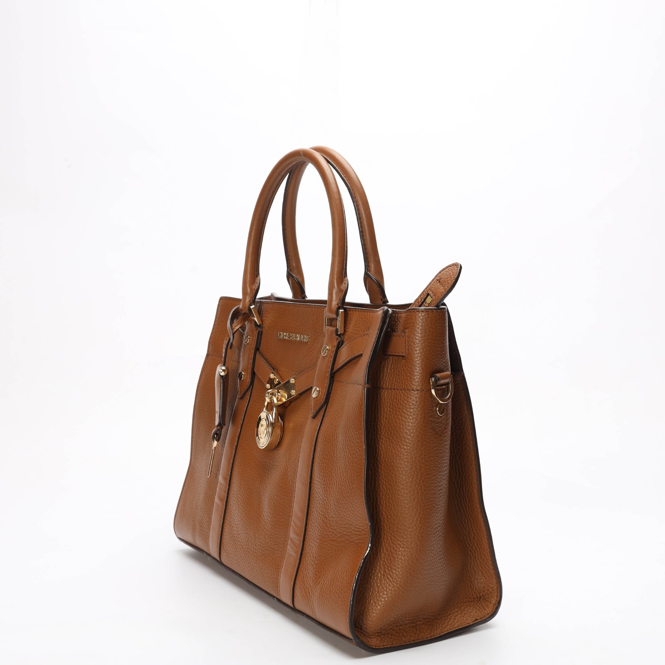 Michael Kors Nouveau Hamilton Brown Satchel