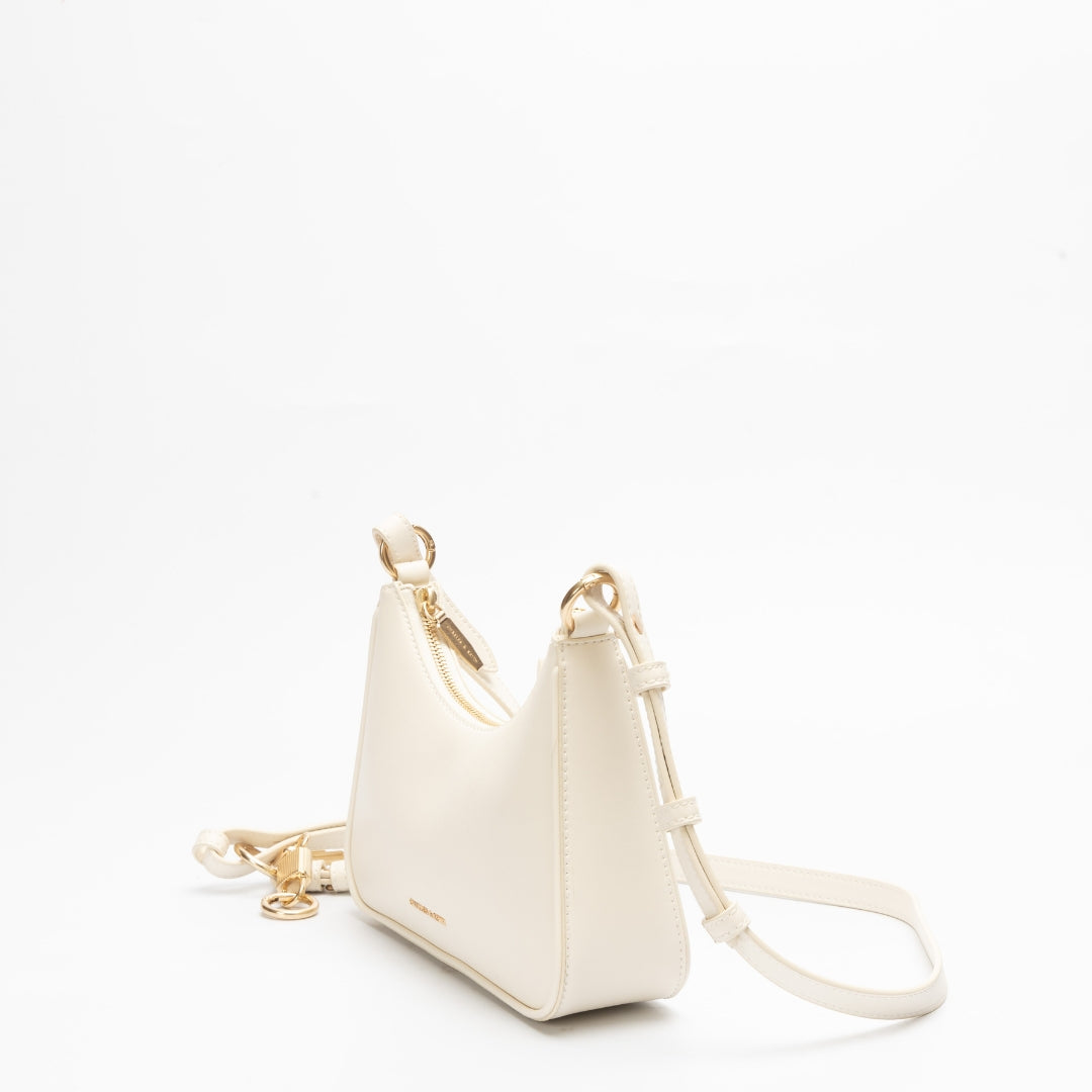 Charles & Keith Cream Lane Trapeze Bag