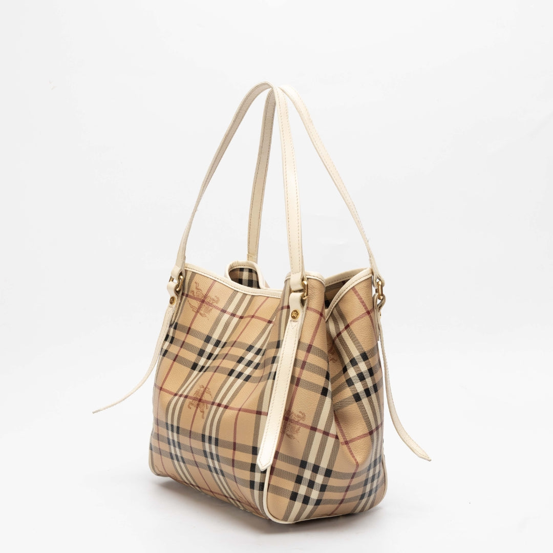 Burberry Haymarket Check Canvas Canterbury Tote