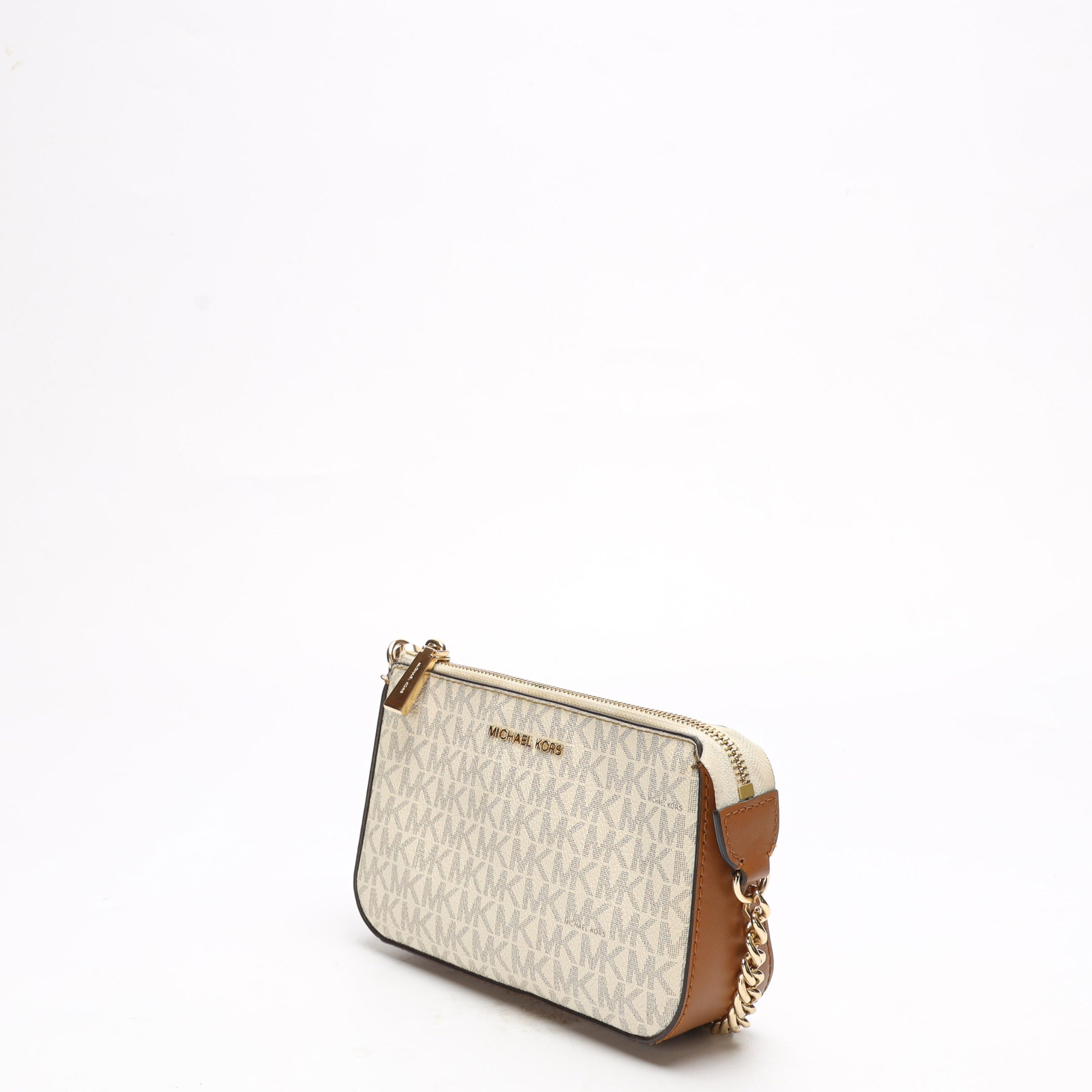 Michael Kors Jet Set Vanilla Chain Pouchette Bag