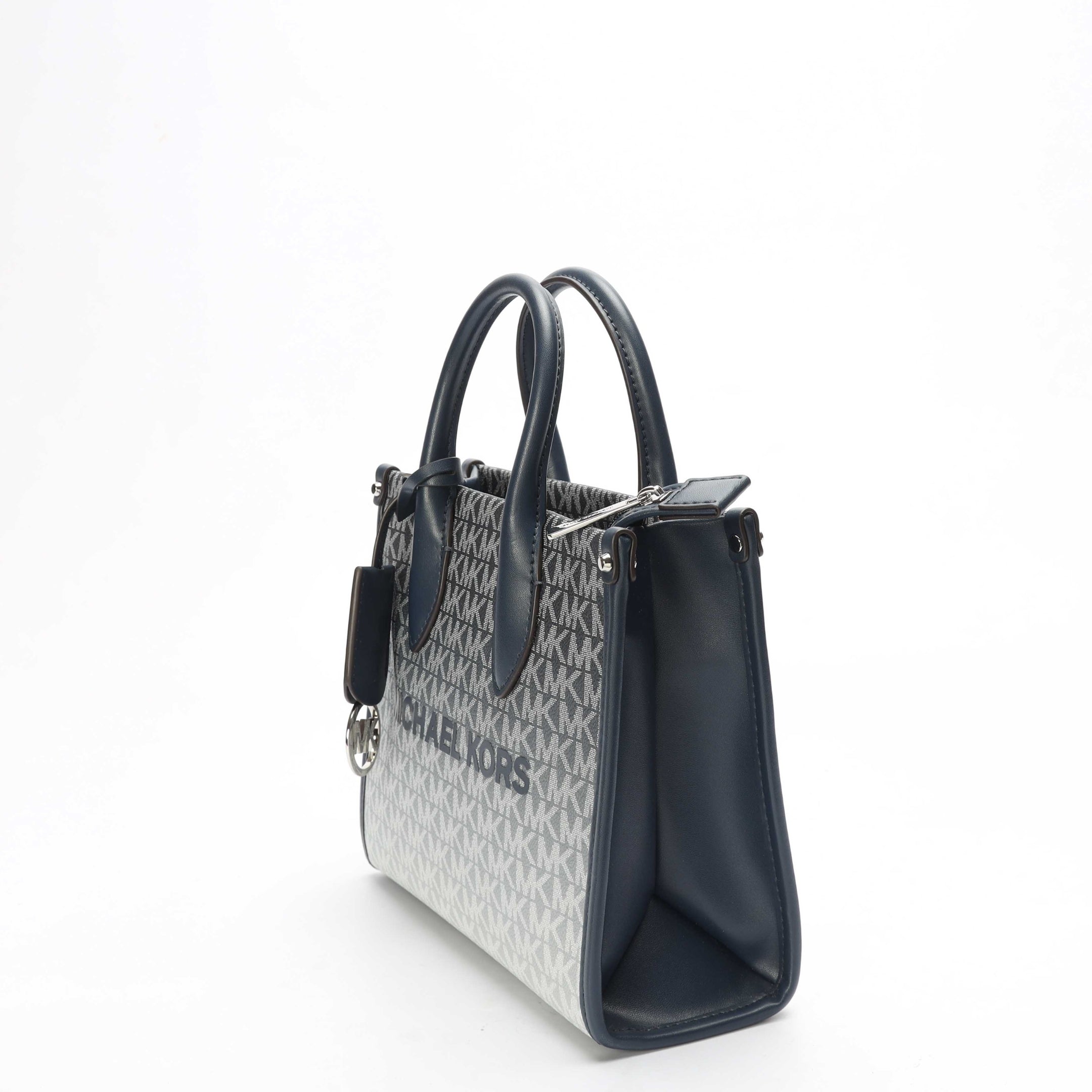 Michael Kors Mirella Navy Ombre Logo Crossbody Satchel