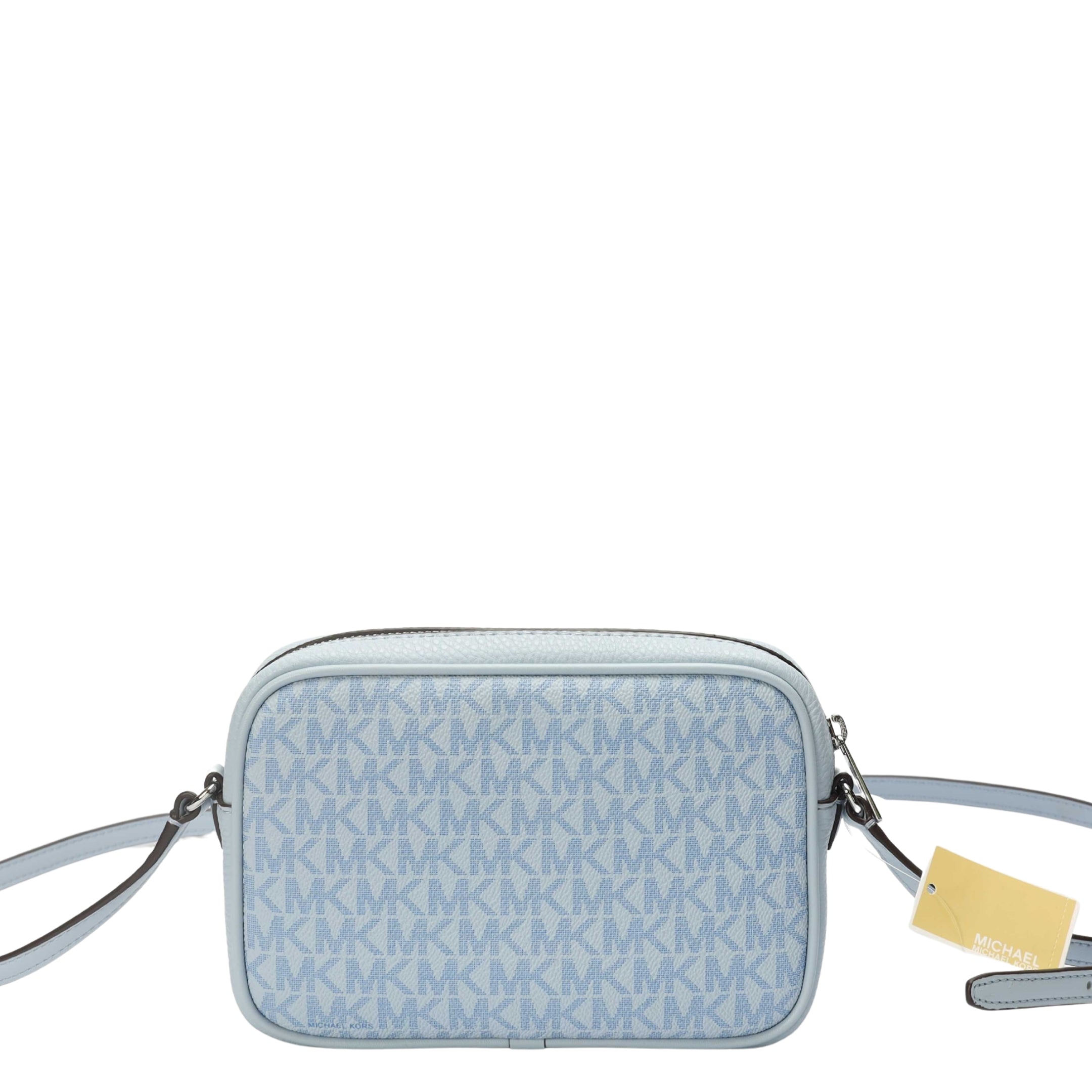 Michael Kors Sky Blue Jet Set Camera Crossbody Bag